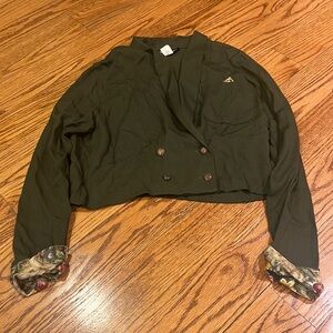 Heather Lane Woman’s Army Green Coat Size M